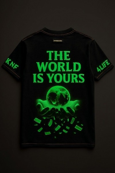 Collector edition limited edition glow in the dark hologram t shirt with glow in the dark seam t-shirt